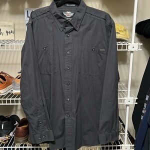Authentic Harley Davidson long sleeve button up dress shirt